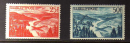 Sarre (1948) - Avion Survolants Des Paysages     - Neufs* - MLH - Posta Aerea