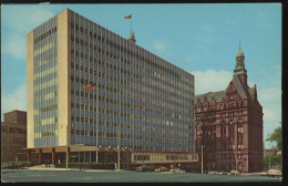 City Hall & New Municipal Building - Milwaukee, Wisconsin WI Postcard 1961 - Milwaukee