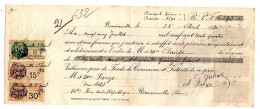 Fiscaux Sur Document--1930--Lettre Change--ROMAINVILLE--Clause--Farge - Covers & Documents