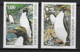 Chile 1995 MiNr. 1684 - 1685 South Pole  Antarctic Wildlife Birds Macaroni Penguin 2v  MNH** 4.00 € - Fauna Antártica
