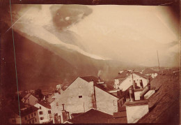 Chamonix Mont Blanc 1904 * Vue Prise De La Fenêtre De L'Hôtel Central * Photo Ancienne 9x6.4cm - Chamonix-Mont-Blanc