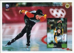 NICARAGUA CLAUDIA PECHSTEIN SPEED SKATING LILLEHAMMER '94 Sc 2049 S/S MNH 1994 - Invierno 1994: Lillehammer