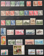 3.9 - Danemark Collection 38 Timbres Différents Depuis 1938 - Lot états Divers - Série - Lotes & Colecciones