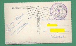 Cachet Marine Nationale Service à La Mer Philippeville Constantine 8 3 1958 ( Ravitailleur Giboulée FM ) - Oorlog In Algerije
