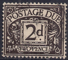 GB 1938 KGV1 2d Agate Postage Due Wmk GV1R SG D29 ( J1178 ) - Impuestos
