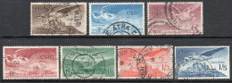 IRLANDA - IRLANDE Serie Aérea Completa X 7 Sellos Usados ÁNGEL Años 1948-65 – Valorizada En Catálogo € 27,00 - Posta Aerea