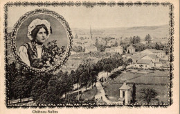 CPA Château Salins - Femme Dans Un Cadre Rond - Chateau Salins