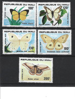 1979 MALI 349-53** Papillons - Mali (1959-...)