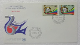 United Nations FDC,1976 Postal Service 25th Anniversary - FDC