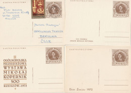 A 500) Polen 1972 GS Mi# P 555I-IV, K 523 I,II,III,IV: WSt Mikolaj KOPERNIK - Altri & Non Classificati