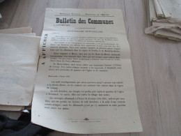 Guerre 14/18 Hérault .affiche 2 X A3 Environs Bulletins Des Communes Nouvelles Officielles 4 Et 5/01/1915 Trous Punaises - Documenti