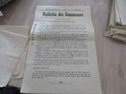 Guerre 14/18 Hérault .affiche 2 X A3 Environs Bulletins Des Communes Nouvelles Officielles 6 Et 7/01/1915 Trous Punaises - Dokumente