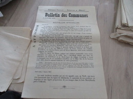 Guerre 14/18 Hérault .affiche 2 X A3 Environs Bulletins Des Communes Nouvelles Officielles 6 Et 7/01/1915 Trous Punaises - Documents