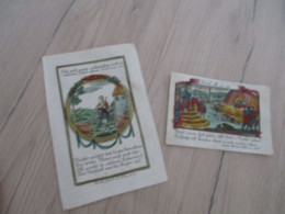 X2 Gravures Originales Ré Aquarellées  XVIIIème En Allemand Anciens - Santini