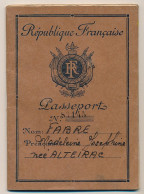 FRANCE / ESPAGNE - Passeport 700 Francs Marseille 1951 + Consulat D'Espagne Marseille (fiscaux) + Visas Tanger Et Maroc - Unclassified