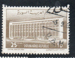 Delcampe - SYRIA SYRIE SIRIA 1963 CENTRAL BANK 25p USED USATO OBLITERE' - Syrien