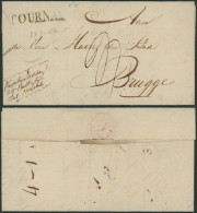 Précurseur - LAC Datée De Doornik (1816) + Obl Linéaire TOURNAY (grand Format, H 48mm) > Brugghe, Port "3" - 1815-1830 (Holländische Periode)