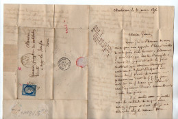 TB 4289 - 1876 - LAC - Lettre De M. CHAVASSE à MONTELIMAR Pour M. GARNIER à SUZE - LA - ROUSSE - 1849-1876: Classic Period