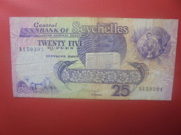 SEYCHELLES 25 Rupees 1989 Circuler (B.29) - Seychelles