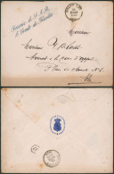 Lettre En Franchise "Service De S.A.R. / Le Comte De Flandre" (Bruxelles 1876) > La Ville / écusson - Zonder Portkosten