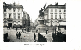 N°105543 -cpa Bruxelles -place Royale- - Places, Squares