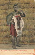 A Typical Well-proportioned Zulu Woman 1924 - Sudáfrica