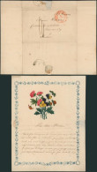 Précurseur - LAC Illustrée Daté De Bruxelles (1834, Fleur) çàd Cachet Dateur à Perles T13 > Louvain, Port "10" - 1830-1849 (Belgique Indépendante)