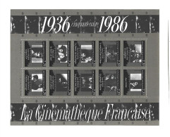 BLOC FEUILLET N° 9 - La Cinematheque Francaise - Bloc De 10 Timbres Neufs - Neufs