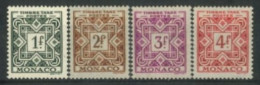 MONACO - 1946 57 - TAX STAMPS SET OF 4, # 32/35, UMM(**). - Gebraucht