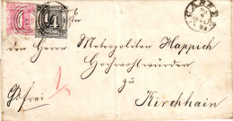 Thurn U Taxis, Brief Aus Cassel "14" Nach Kirchhain, Michel Nr. 25+26 - Covers & Documents