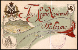 SHOOTING - ITALIA PALERMO - TIRO A SEGNO NAZIONALE PALERMO - CARTOLINA COMMEMORATIVA - M - Schieten (Wapens)