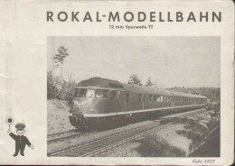 Catalogue ROKAL 1955 Februar Modellbahn Katalog TT 1:120 12 Mm. - Alemania