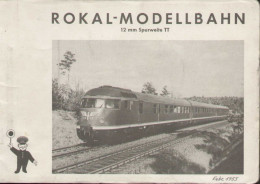 Catalogue ROKAL 1955 Februar Modellbahn Katalog TT 1:120 12 Mm. - German