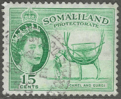 Somaliland Protectorate. 1953 QEII. 15c Used. SG 139 - Somalilandia (Protectorado ...-1959)