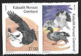 Groënland 2019, N° 794/795 Neufs Adhésifs Issus De Carnet Europa Oiseaux - Usados