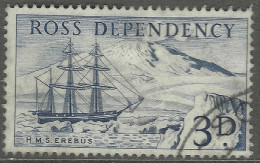 Ross Dependency. 1957 Definitives. 3d Used. SG 1 - Oblitérés