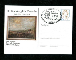 "BUNDESREPUBLIK DEUTSCHLAND" 1996, Privatpostkarte "Bergwerk Camphausen" SSt. "St. Ingbert" (15605) - Cartoline Private - Usati