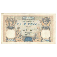 France, 1000 Francs, Cérès Et Mercure, 1939, O.6526 509, SUP, Fayette:38.35 - 1 000 F 1927-1940 ''Cérès E Mercure''