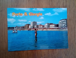 FERMO - Porto San Giorgio - Veduta Della Spiaggia - Donnina - Bikini -Pin Up - Sexy - Fermo