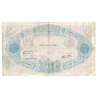 France, 500 Francs, Bleu Et Rose, 1938, O.3084 105, TB, Fayette:31.19, KM:88c - 500 F 1888-1940 ''Bleu Et Rose''