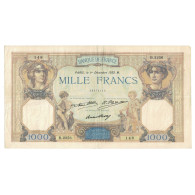 France, 1000 Francs, Cérès Et Mercure, 1932, B.2256 148, TTB, Fayette:37.7 - 1 000 F 1927-1940 ''Cérès Et Mercure''