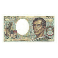 France, 200 Francs, Montesquieu, 1984, B.026 201782, SUP, Fayette:70.4, KM:155a - 200 F 1981-1994 ''Montesquieu''