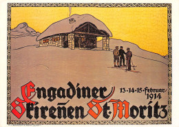 SUISSE W. F. Burger Plakat Für Verkehrsverein St. Moritz, 1914 Plakatsammlung Des Kunstgewerbemuseums Zürich - 1978 - Saint-Moritz
