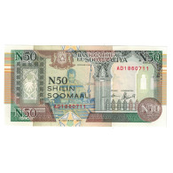 Billet, Somalie, 50 N Shilin = 50 N Shillings, 1991, KM:R2, NEUF - Somalia