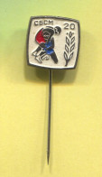 Wrestling - N. Macedonia Association, Vintage Pin Badge Abzeichen - Worstelen