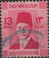 EGYPT 1937 Investiture Of King Farouk - 13m. - Red FU - Oblitérés