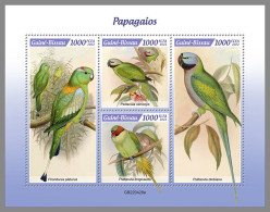 GUINEA BISSAU 2022 MNH Parrots Papageien Perroquets M/S - OFFICIAL ISSUE - DHQ2324 - Perroquets & Tropicaux