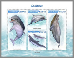 GUINEA BISSAU 2022 MNH Dolphins Delphine Dauphins M/S - OFFICIAL ISSUE - DHQ2324 - Dauphins