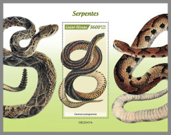 GUINEA BISSAU 2022 MNH Snakes Schlangen Serpents S/S - IMPERFORATED - DHQ2324 - Serpents