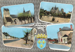 St Laurent Des Eaux * Souvenir Du Village * Cp 4 Vues - Andere & Zonder Classificatie